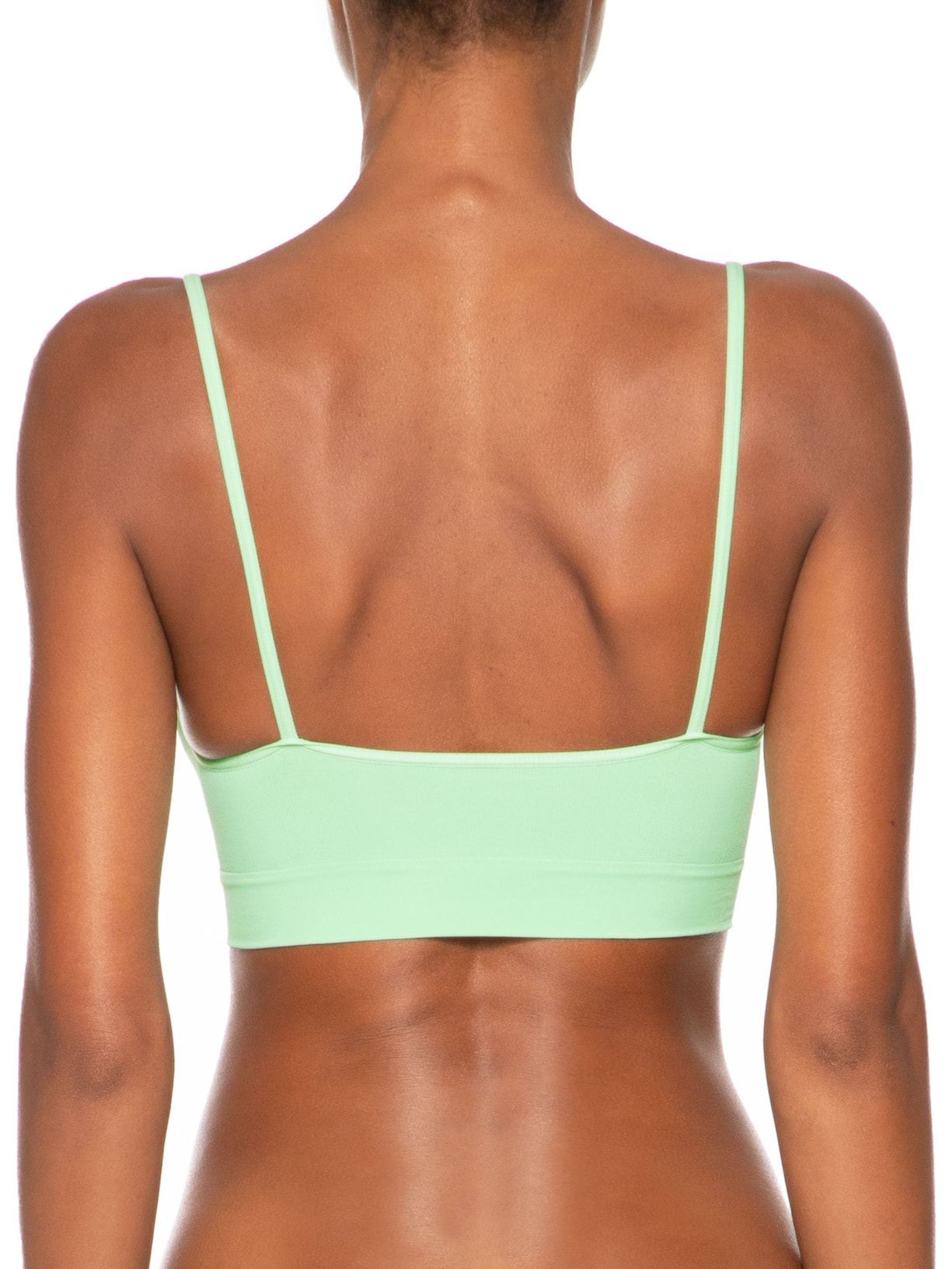 Top Sem Bojo E Sem Aro Em Microfibra Verde Hope