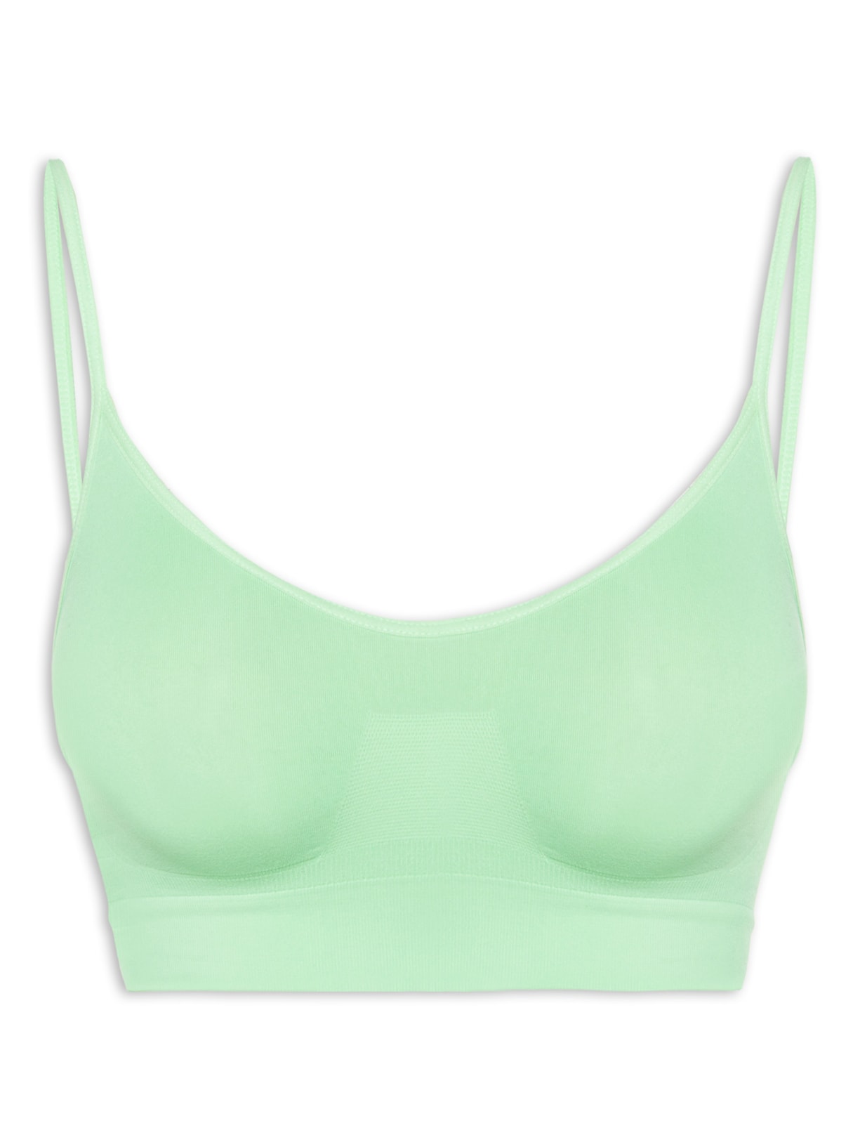 Top Sem Bojo E Sem Aro Em Microfibra - Verde