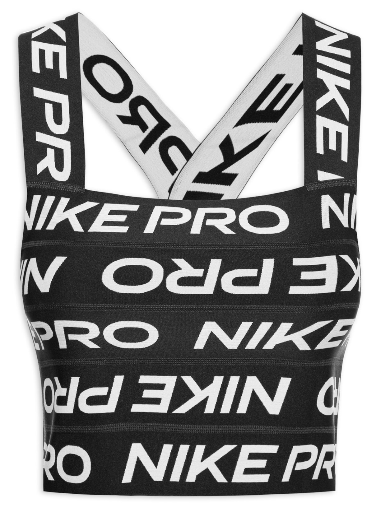 Top Sem Manga W NP Bandagem Tank - Preto