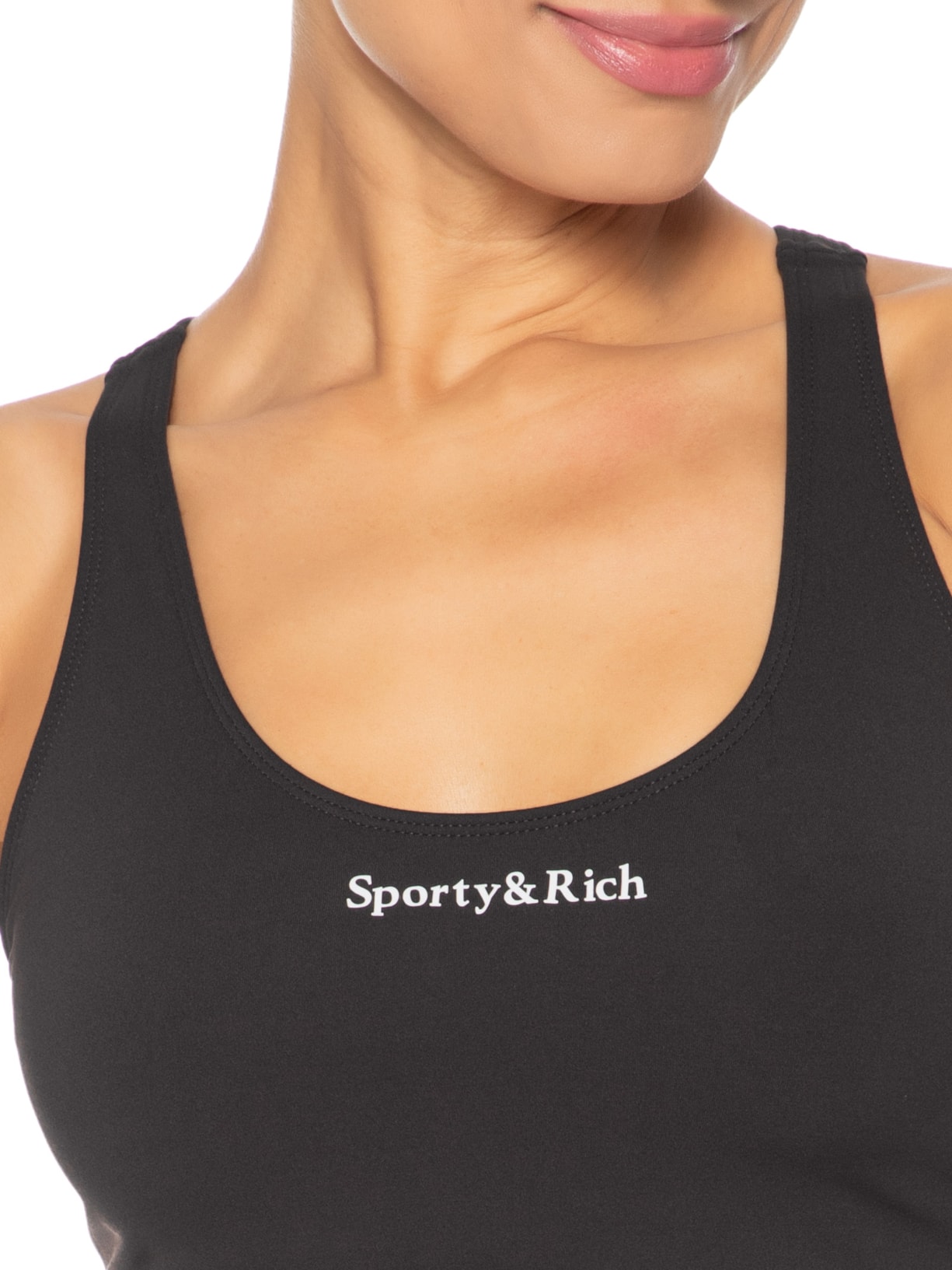 Top Serif Logo Sports Bra Marrom Sporty & Rich