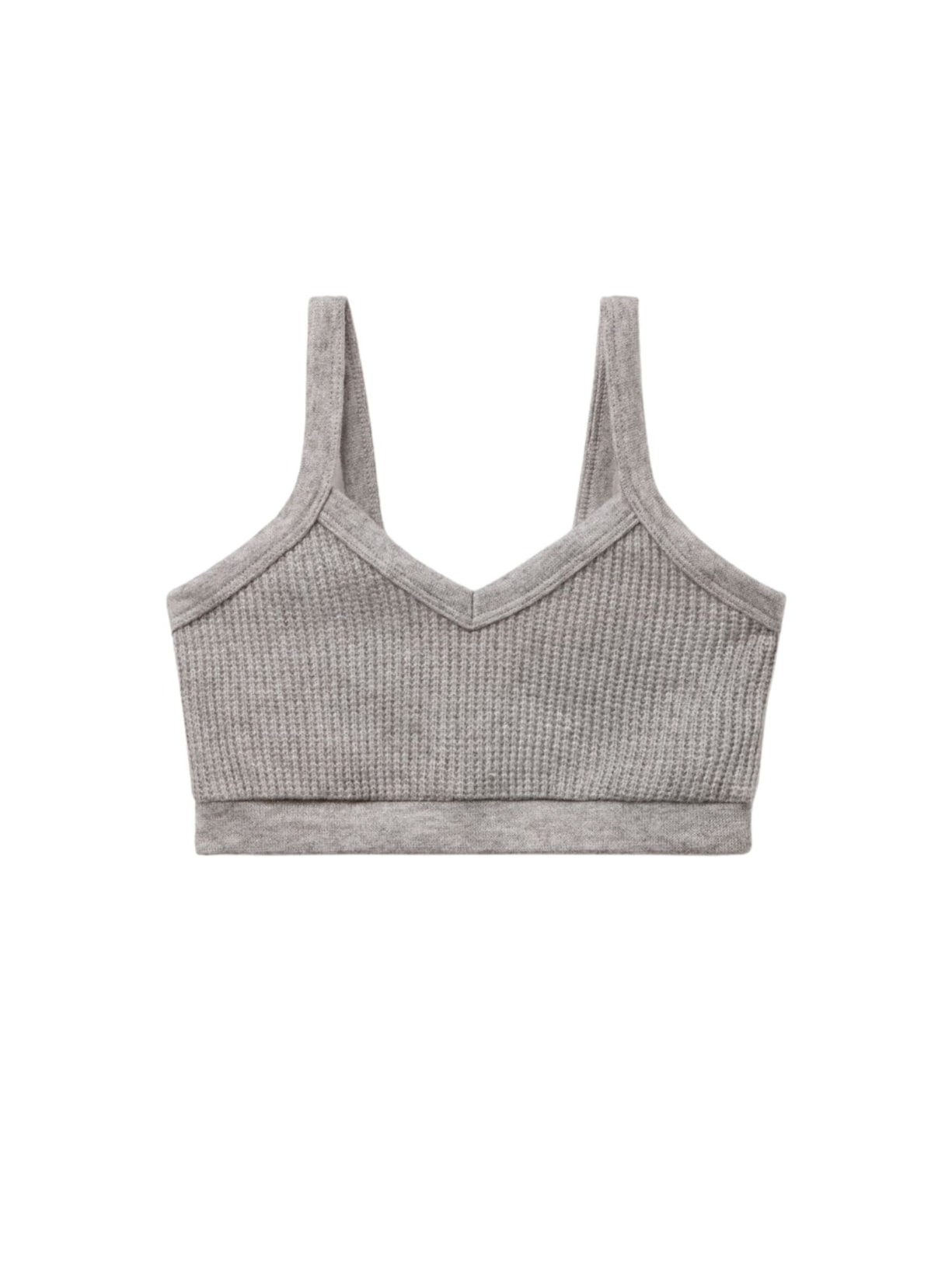 Top Soft Tricot - Cinza