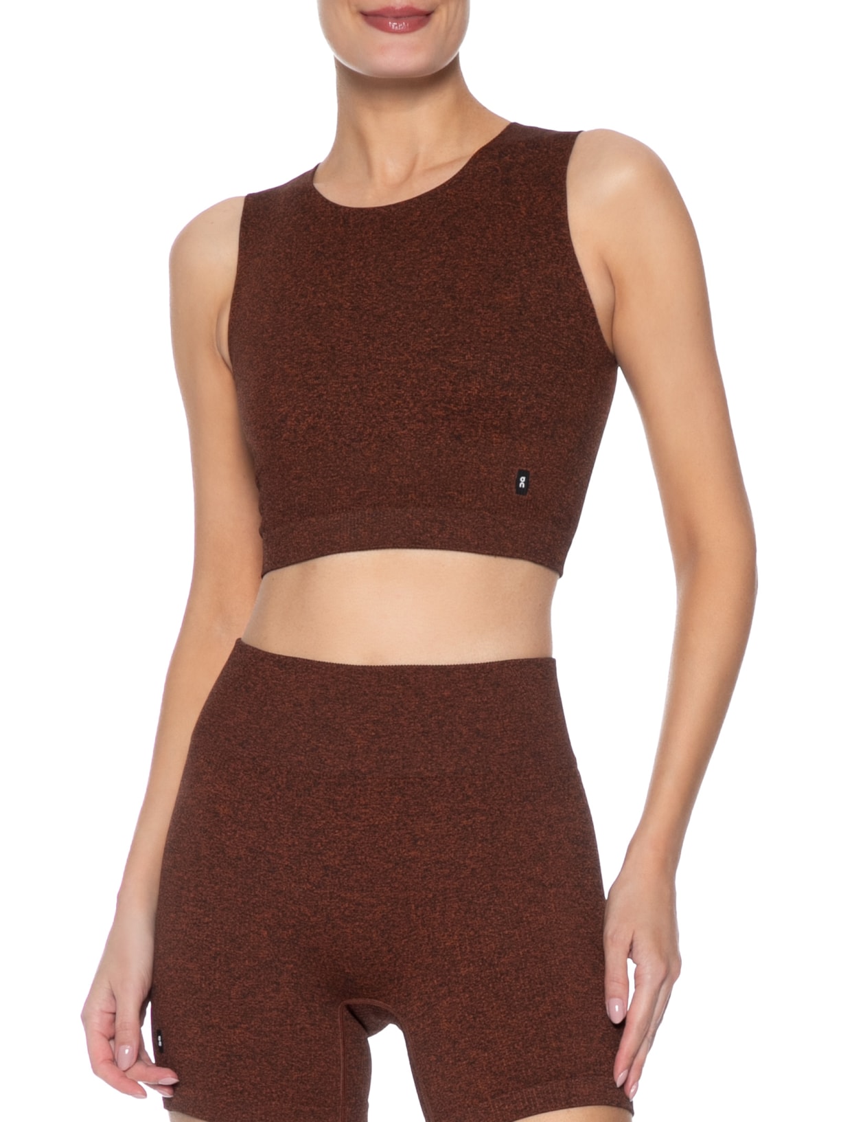 Top Studio Knit Crop Marrom On Running