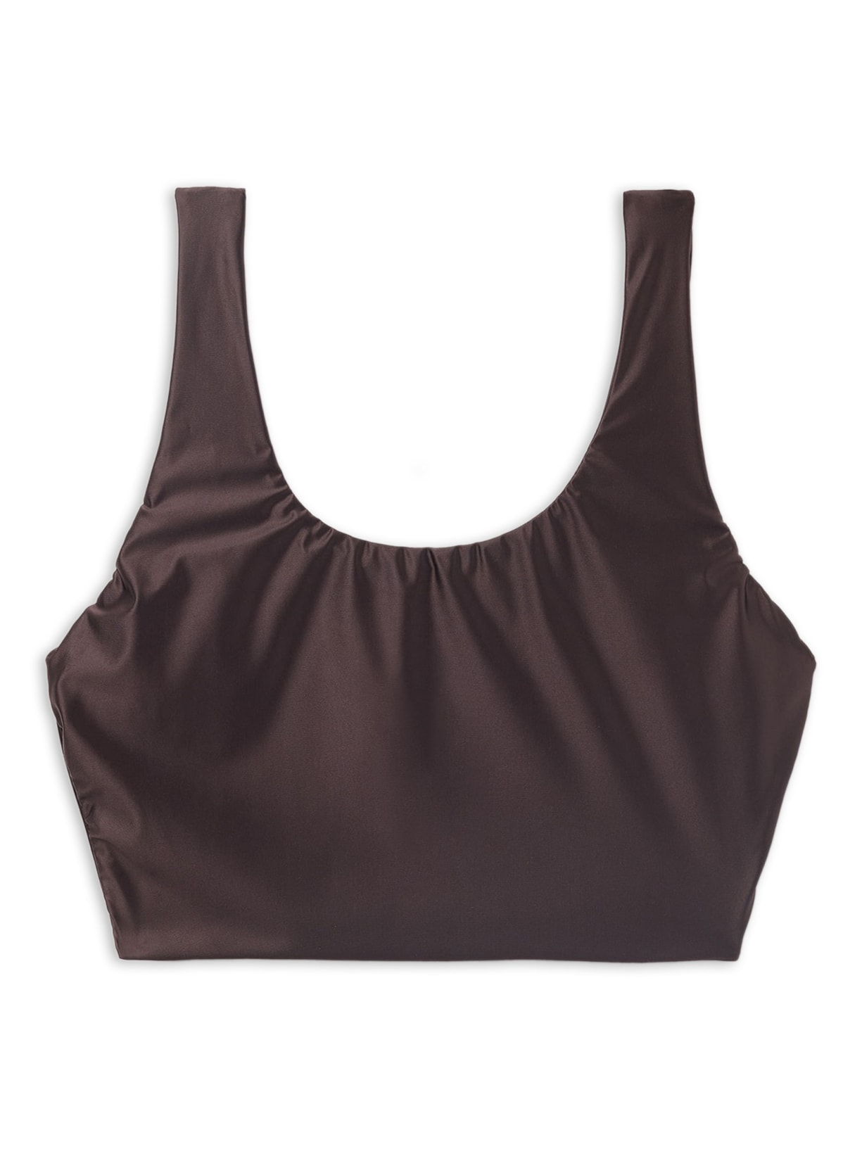 Top Superbrilhante Acetinado - Marrom