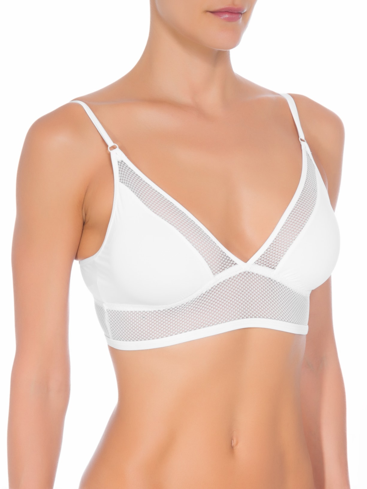 Top Tela Branco Valisere