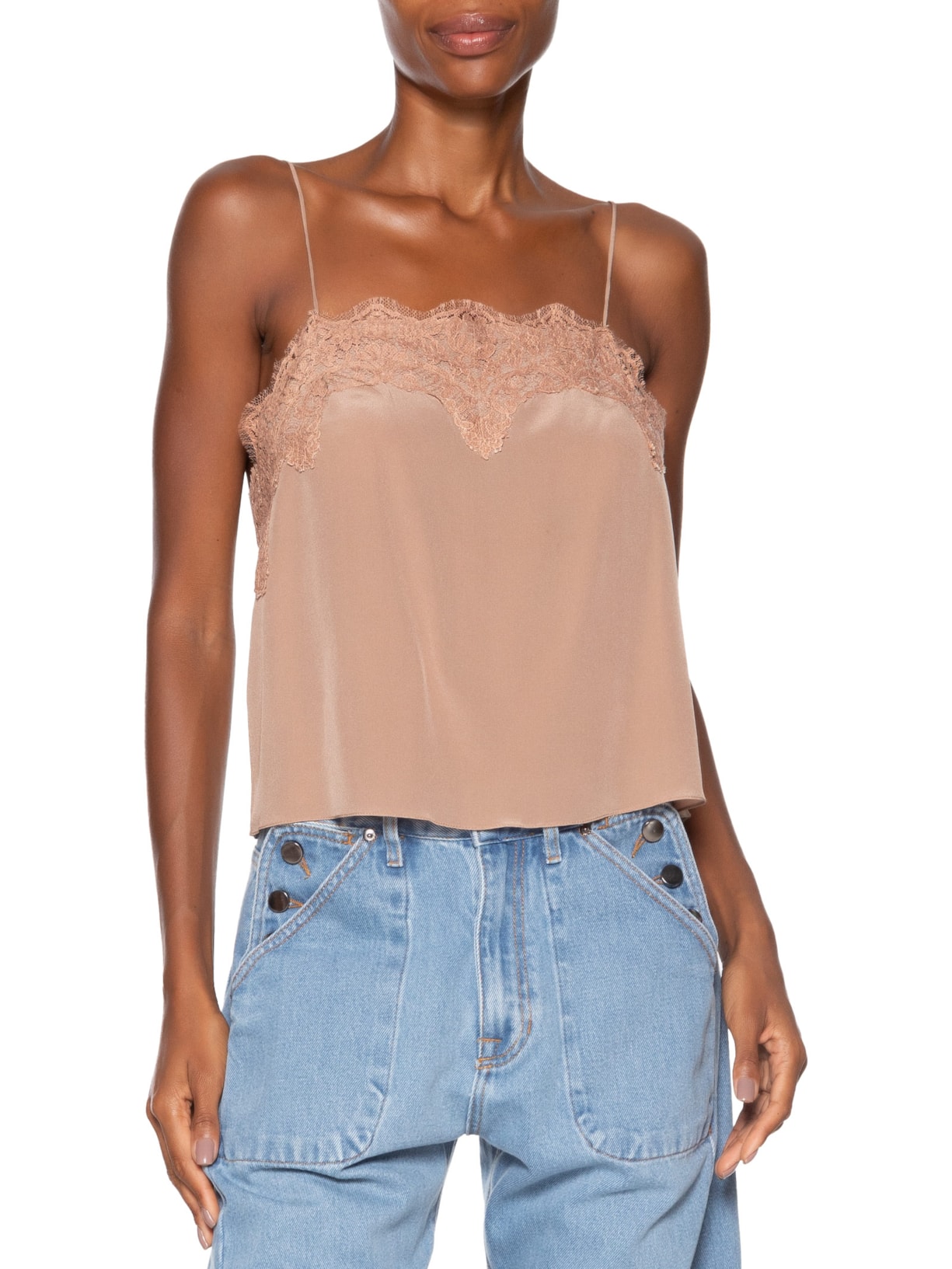 Top Tereza Decote Reto Marrom Animale