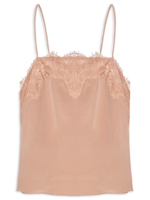 Top Tereza Decote Reto - Marrom