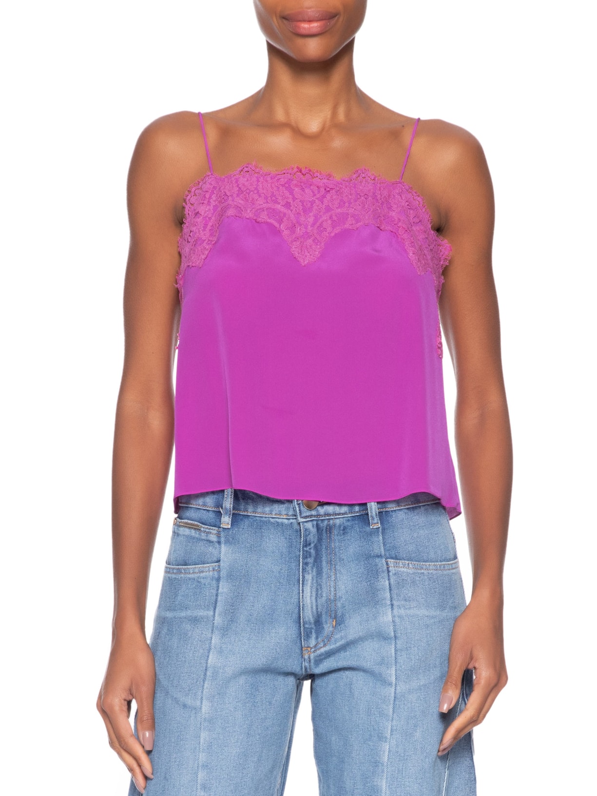 Top Tereza Decote Reto Rosa Animale