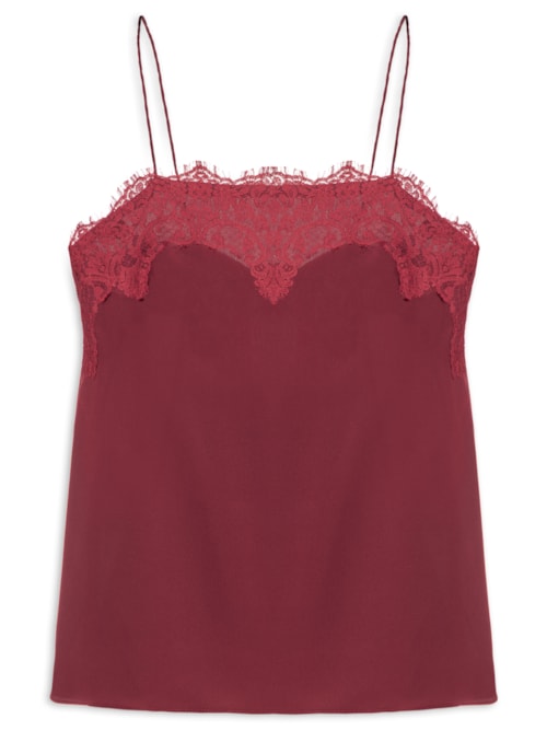 Top Tereza Decote Reto - Vermelho
