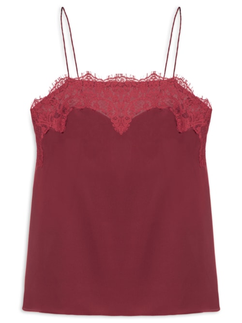 Top Tereza Decote Reto - Vermelho