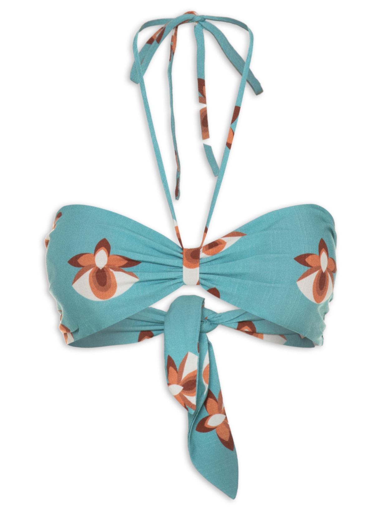 Top Tomara Que Caia Alcinha Frente - Azul