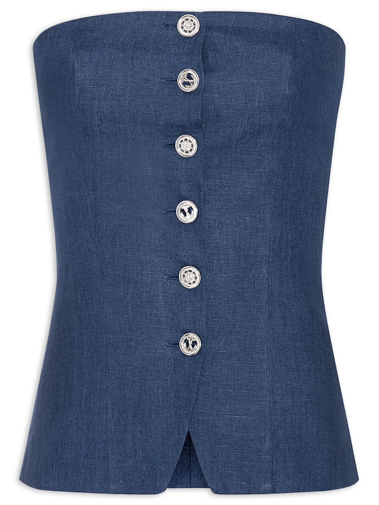 Top Tomara Que Caia Âncora - Azul