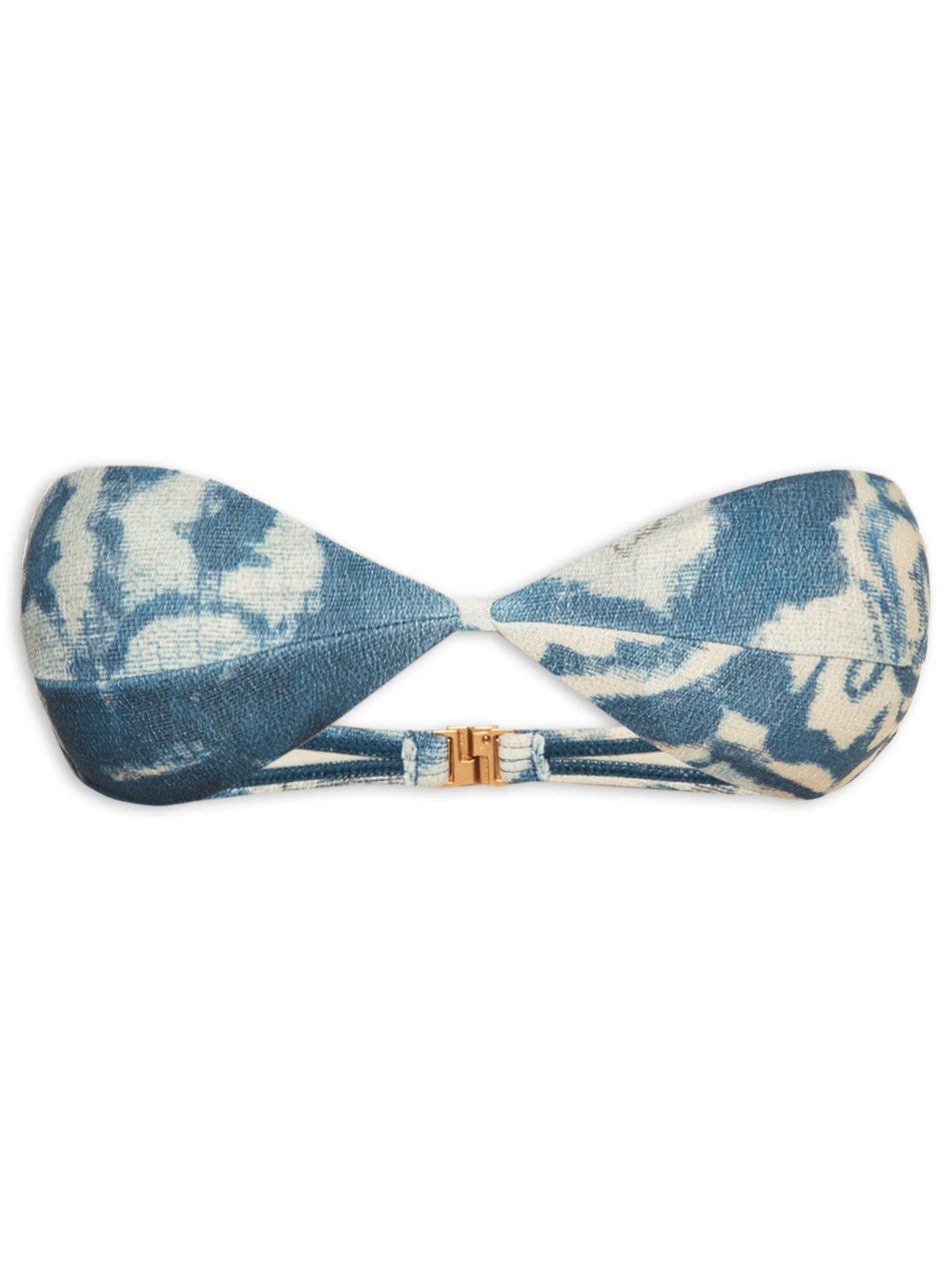Top Tomara Que Caia Textura Estampado Azul Cia Marítima
