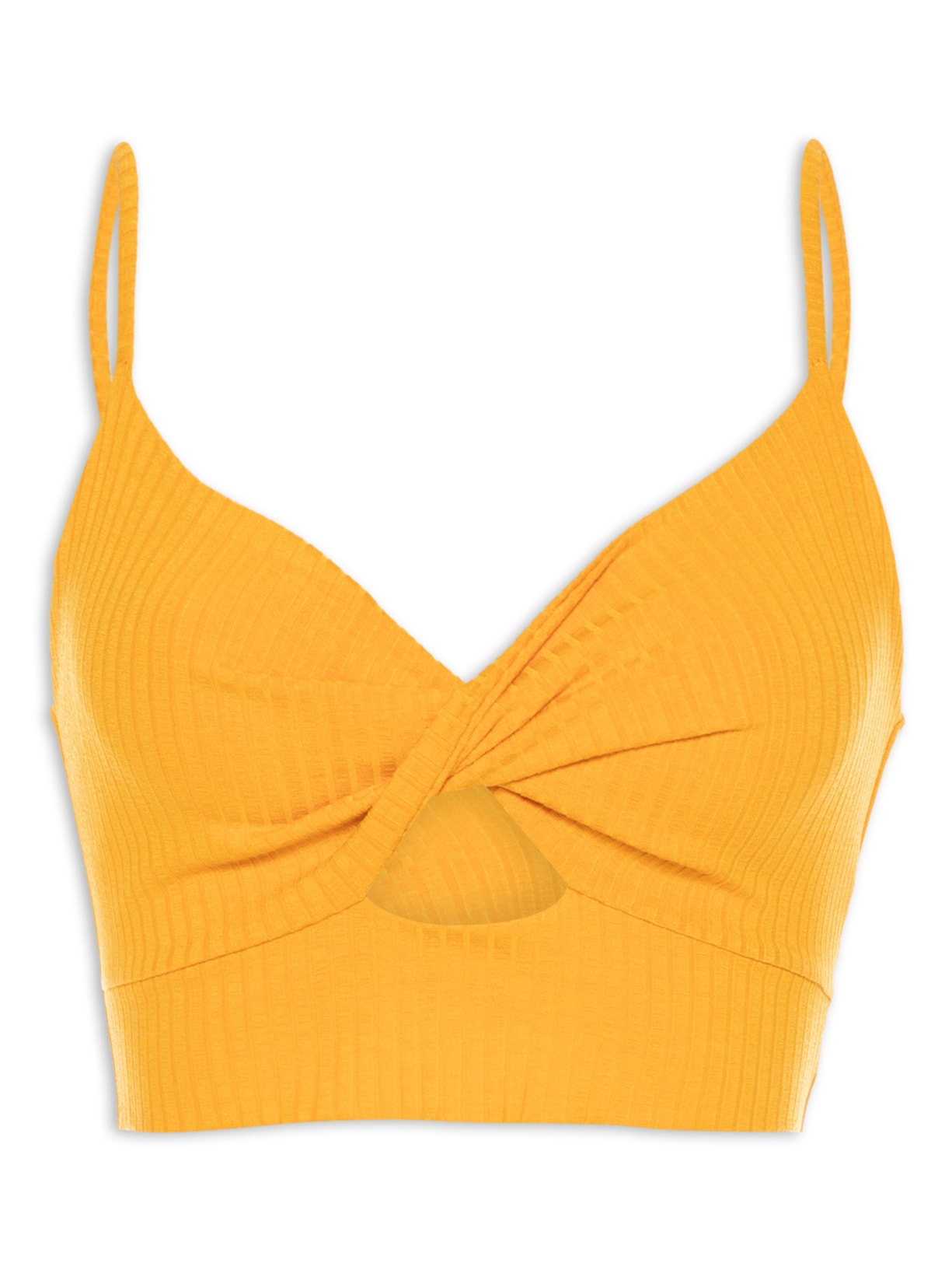 Top Torção Ribana Laranja Farm