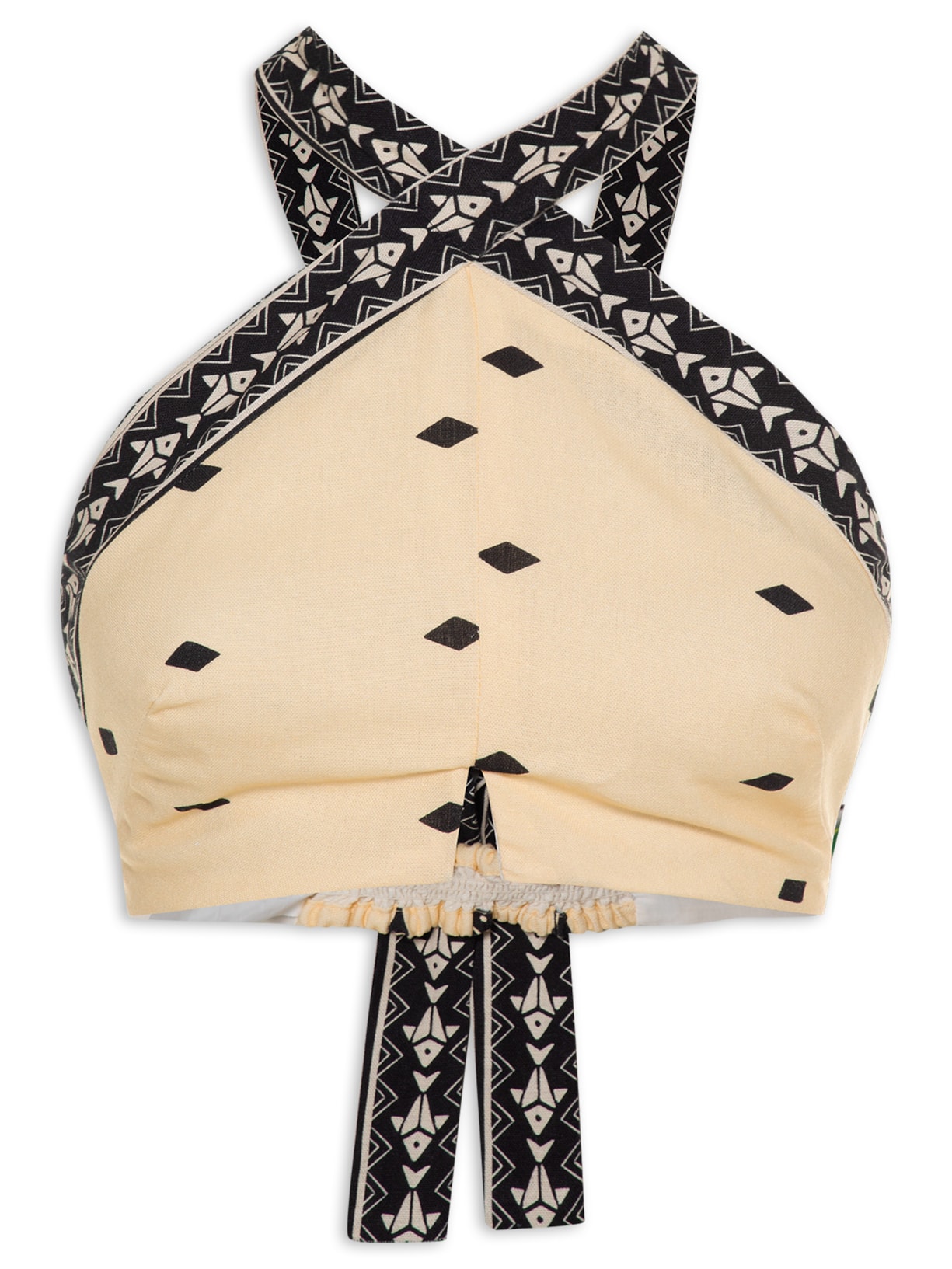 Top Transpasse Peixinhos - Bege