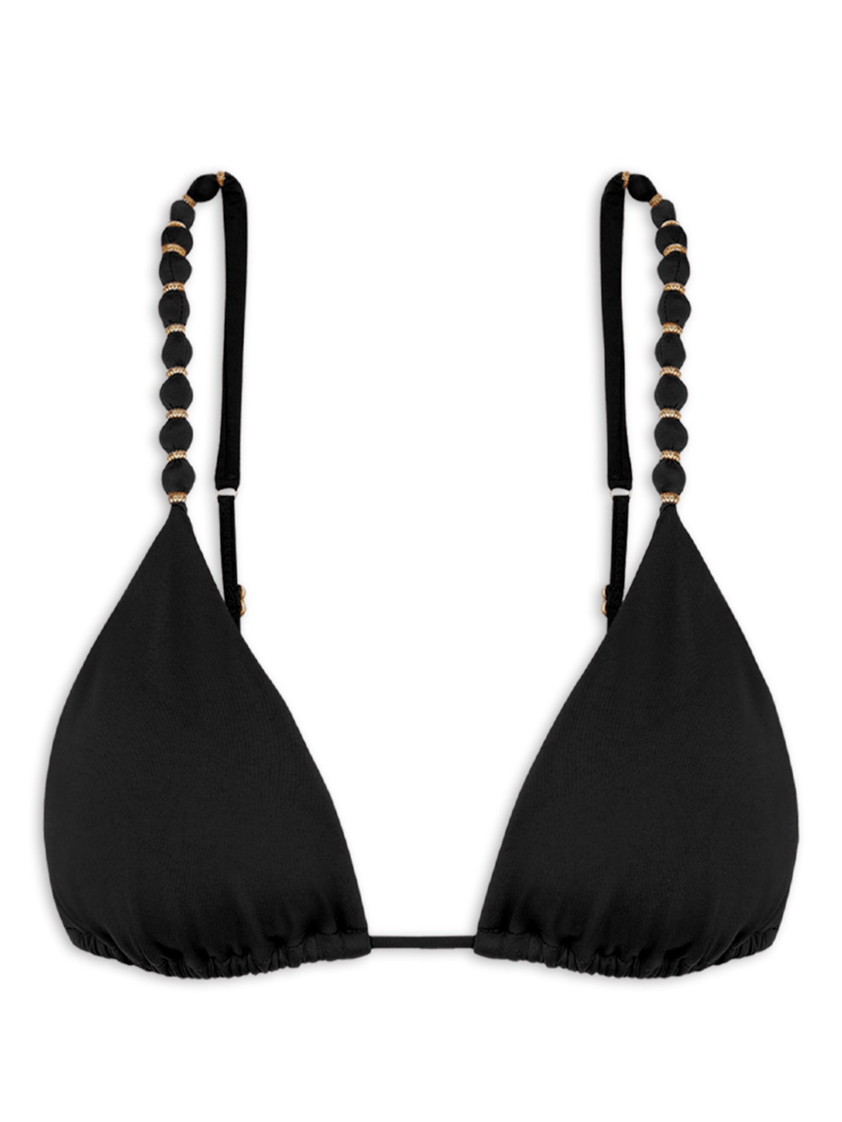 Top Tri Paralelo Beads - Preto