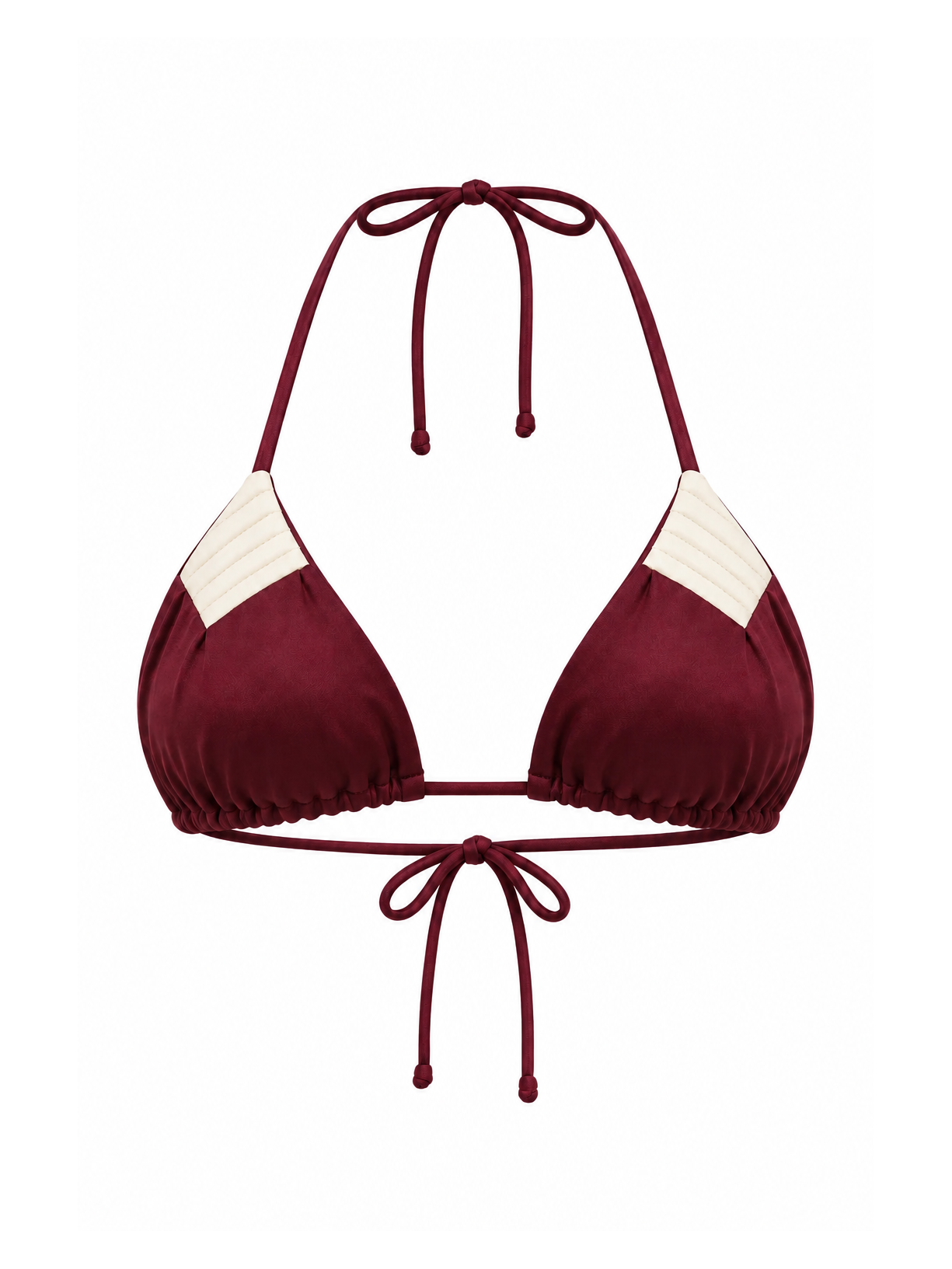 Top Triângulo Contour Cabernet Vermelho Suntime