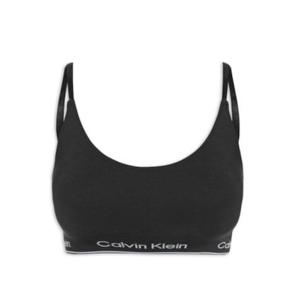 Top Triângulo Modern Cotton Seamless - Preto