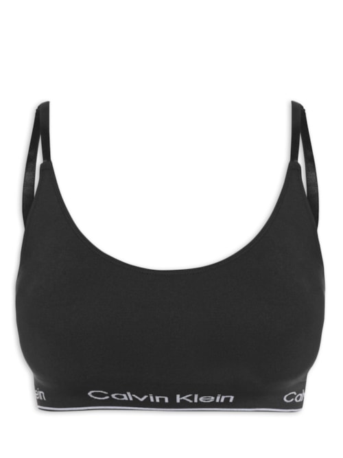 Top Triângulo Modern Cotton Seamless - Preto