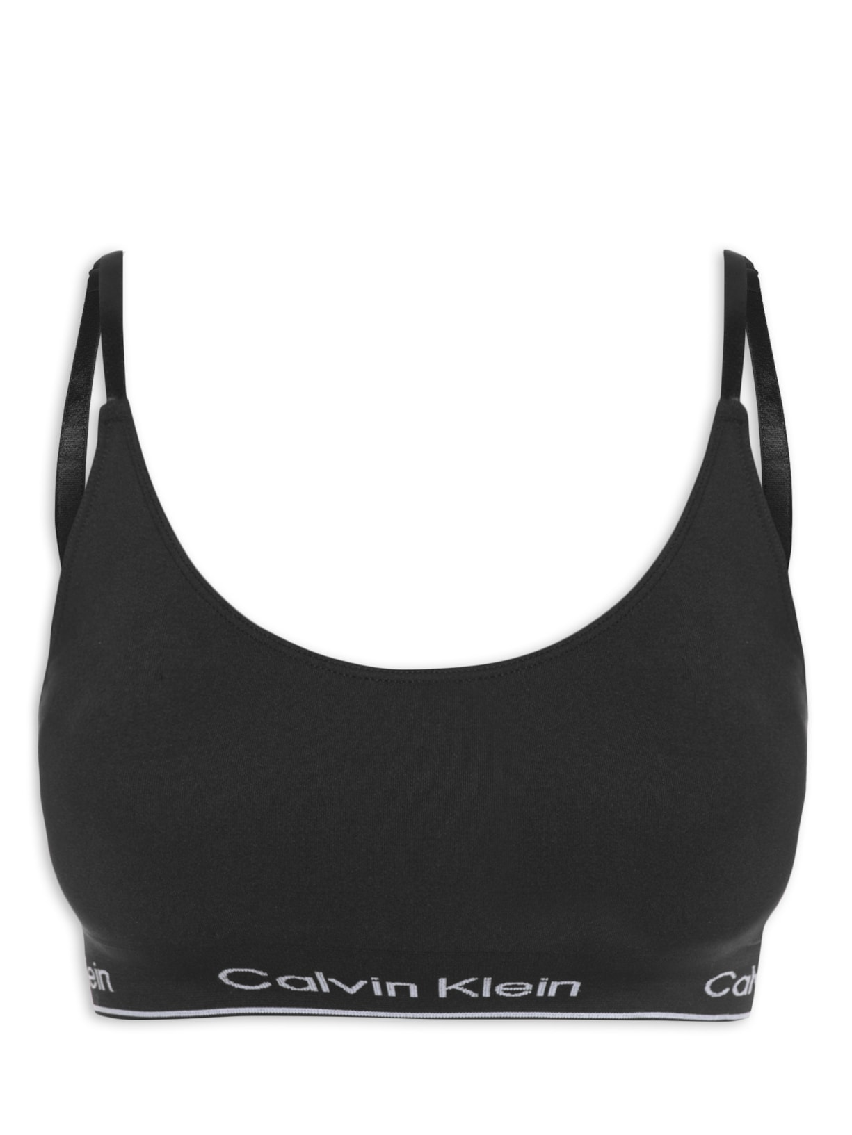 Top Triângulo Modern Cotton Seamless - Preto