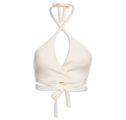 Top Tricot Amarração - Off White