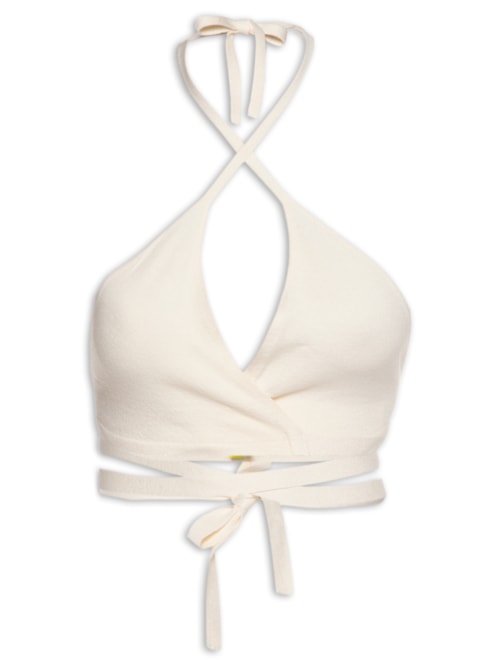 Top Tricot Amarração - Off White