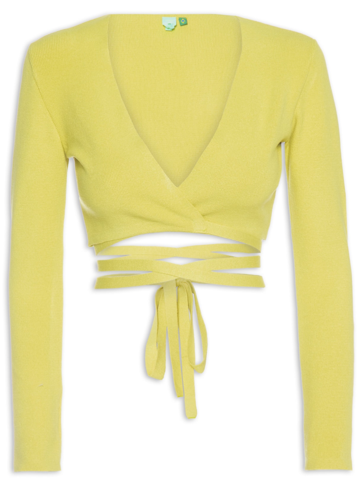 Top Tricot Amarração Verde Farm