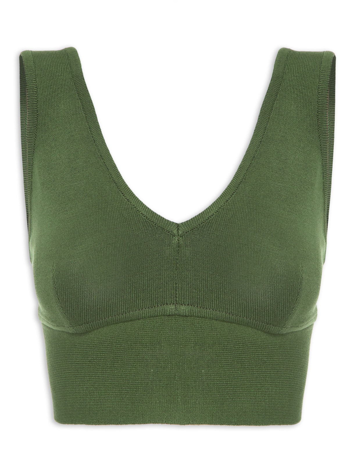 Top Tricot Basic Verde Mixed