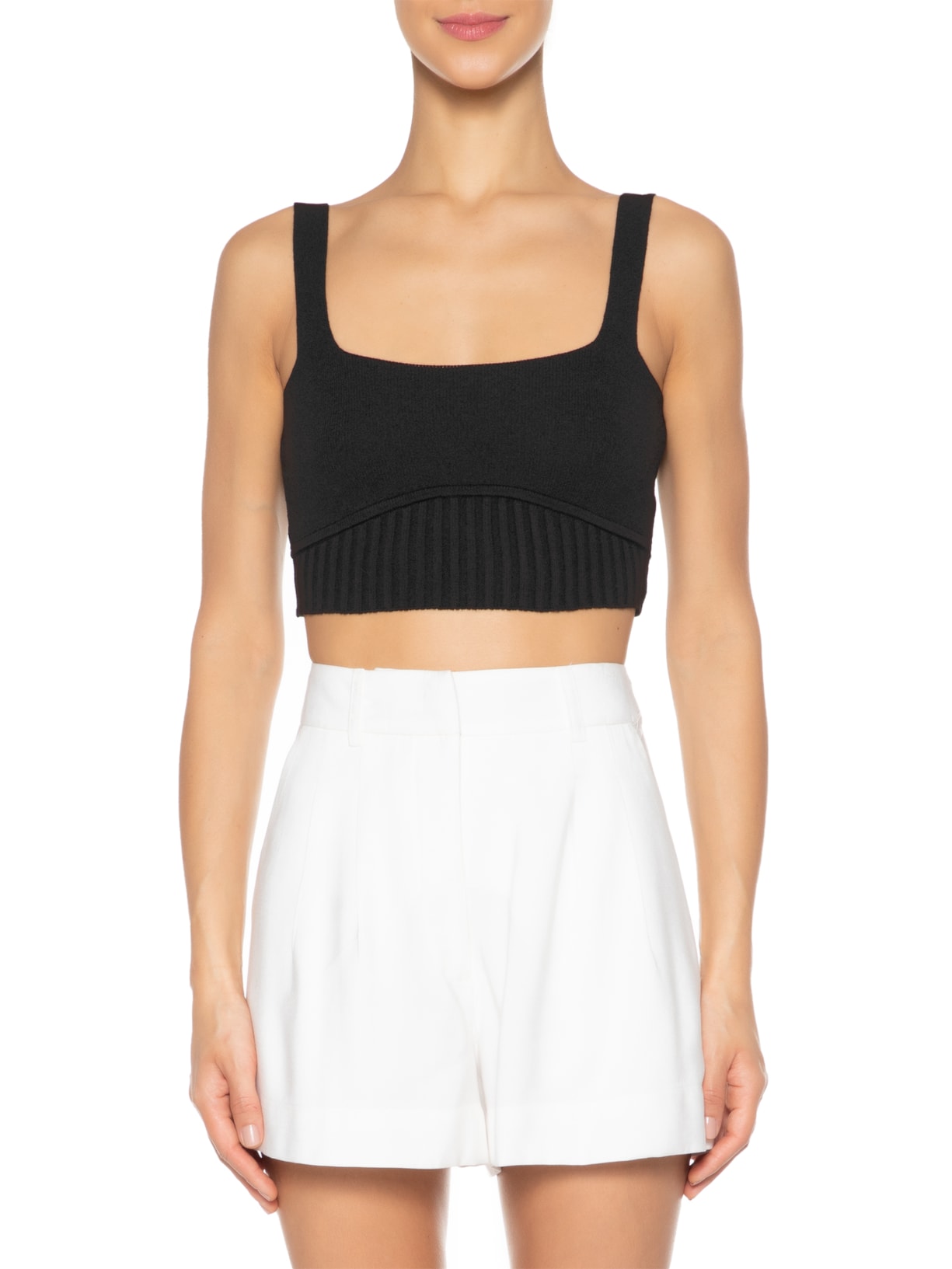 Top Tricot Busto Marcado Preto Dress To