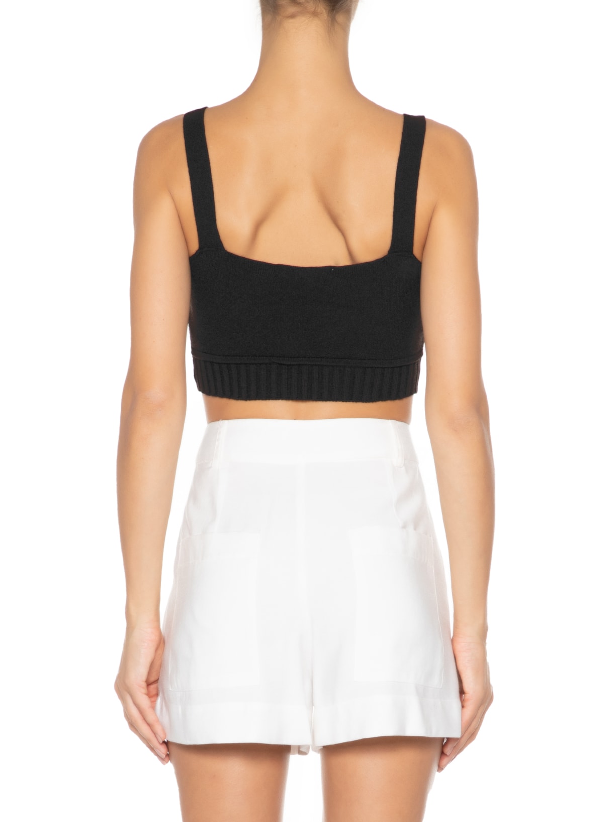 Top Tricot Busto Marcado Preto Dress To