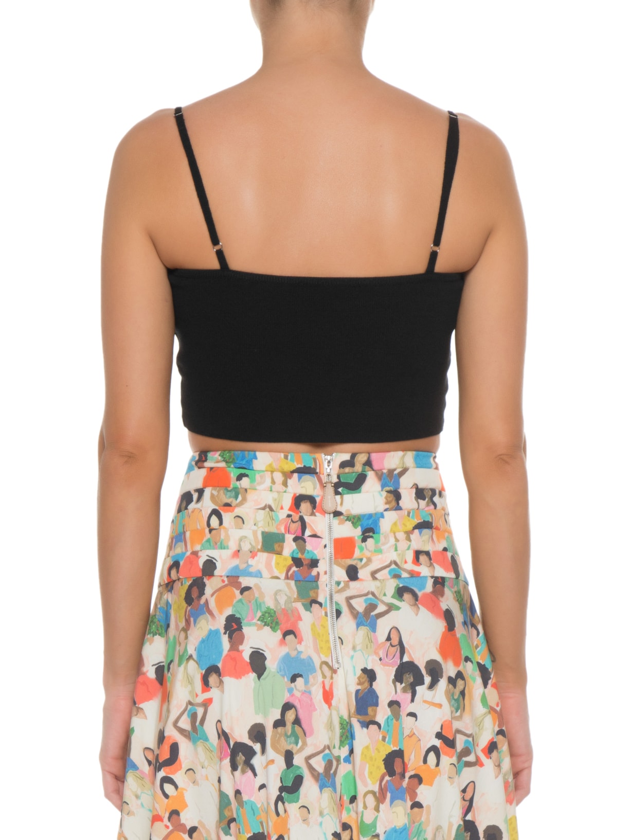 Top Tricot Chiara Preto Mixed