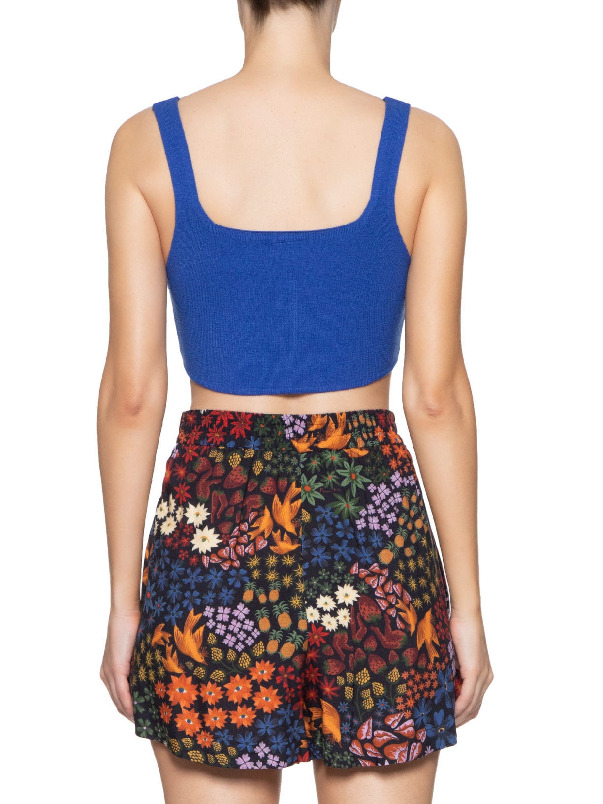Top Tricot Corselet Azul Farm
