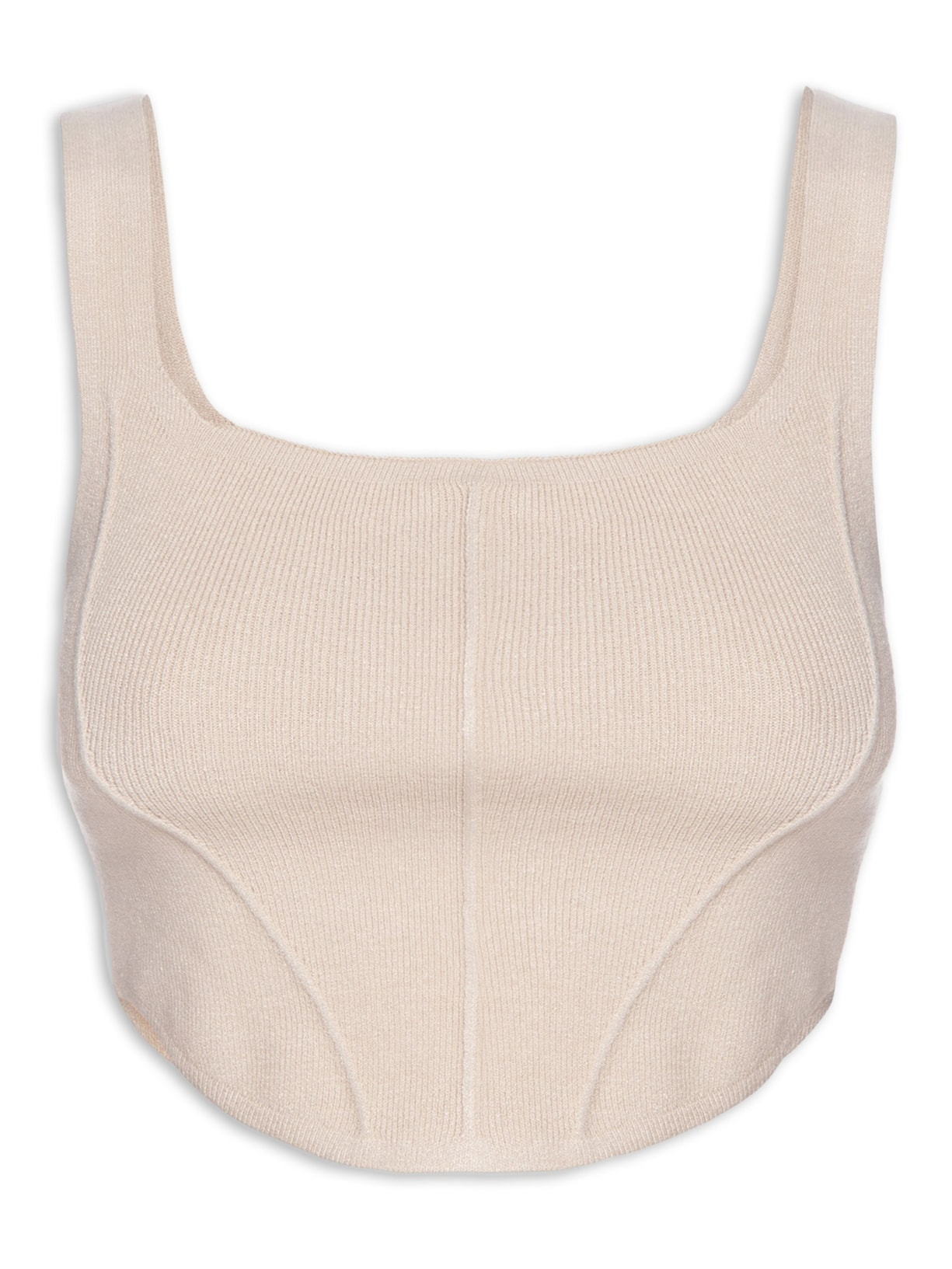 Top Tricot Corselet - Bege