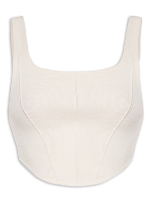 Top Tricot Corselet - Off White
