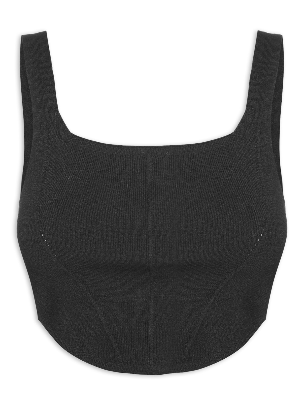 Top Tricot Corselet - Preto