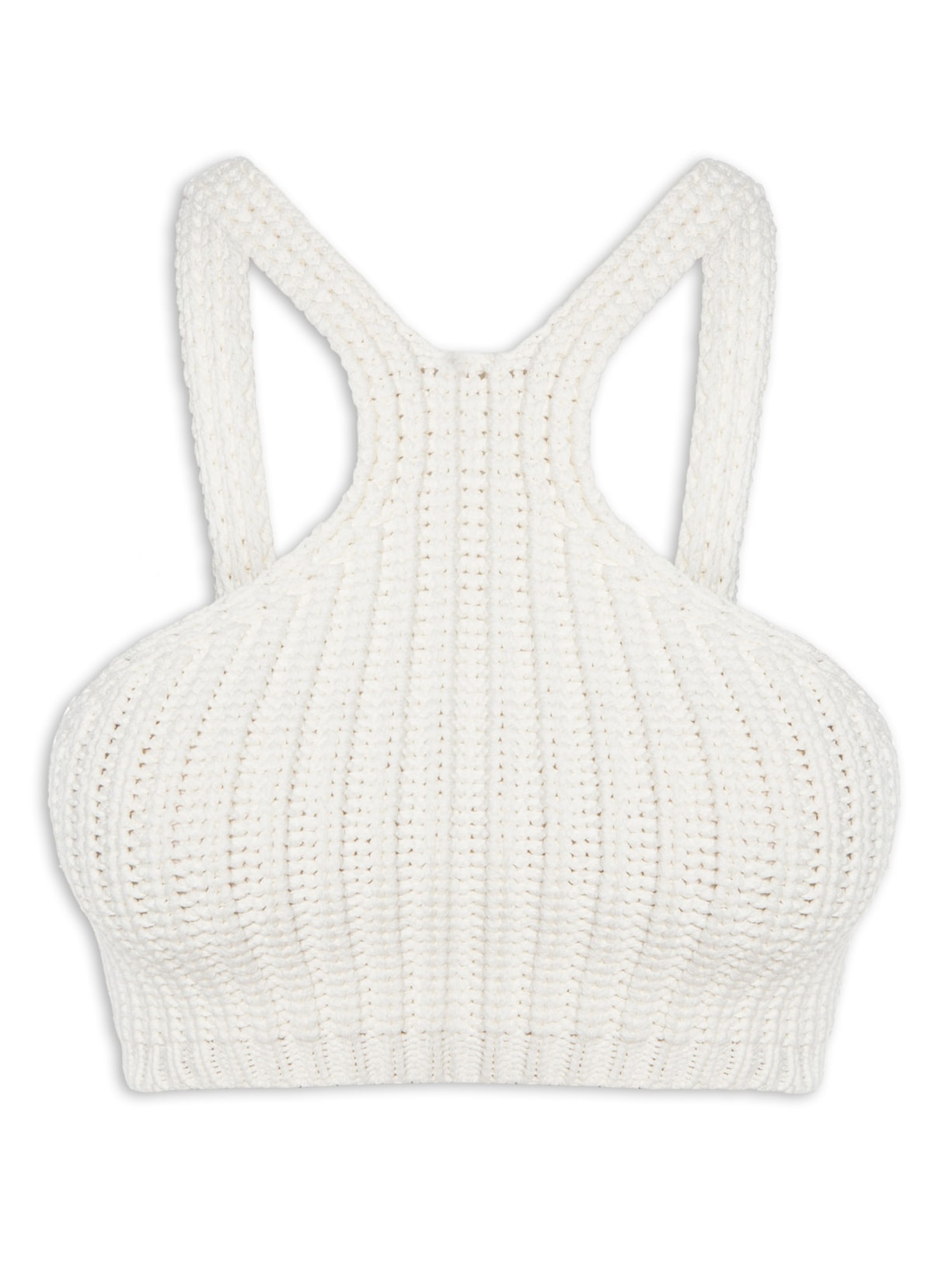 Top Tricot Halter - Branco