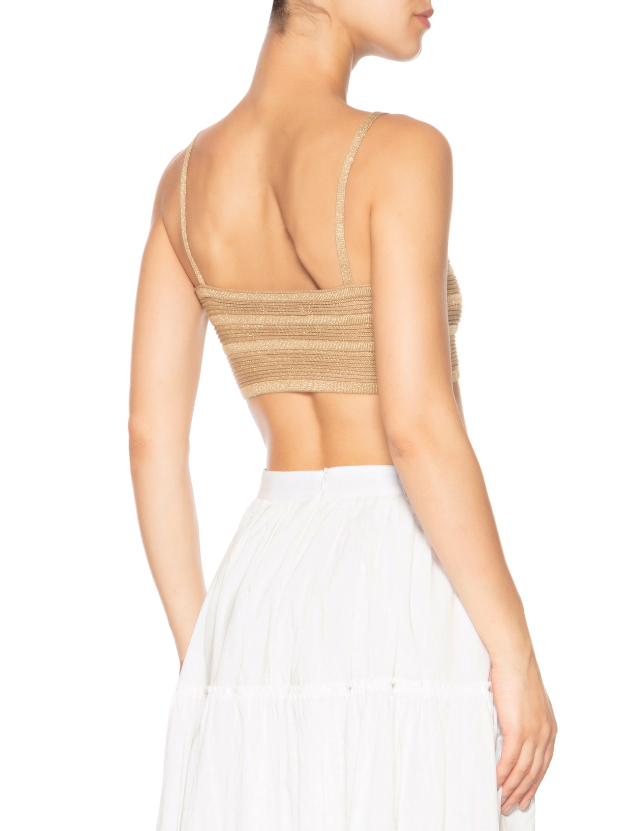 Top Tricot Luréx Dourado Dress To