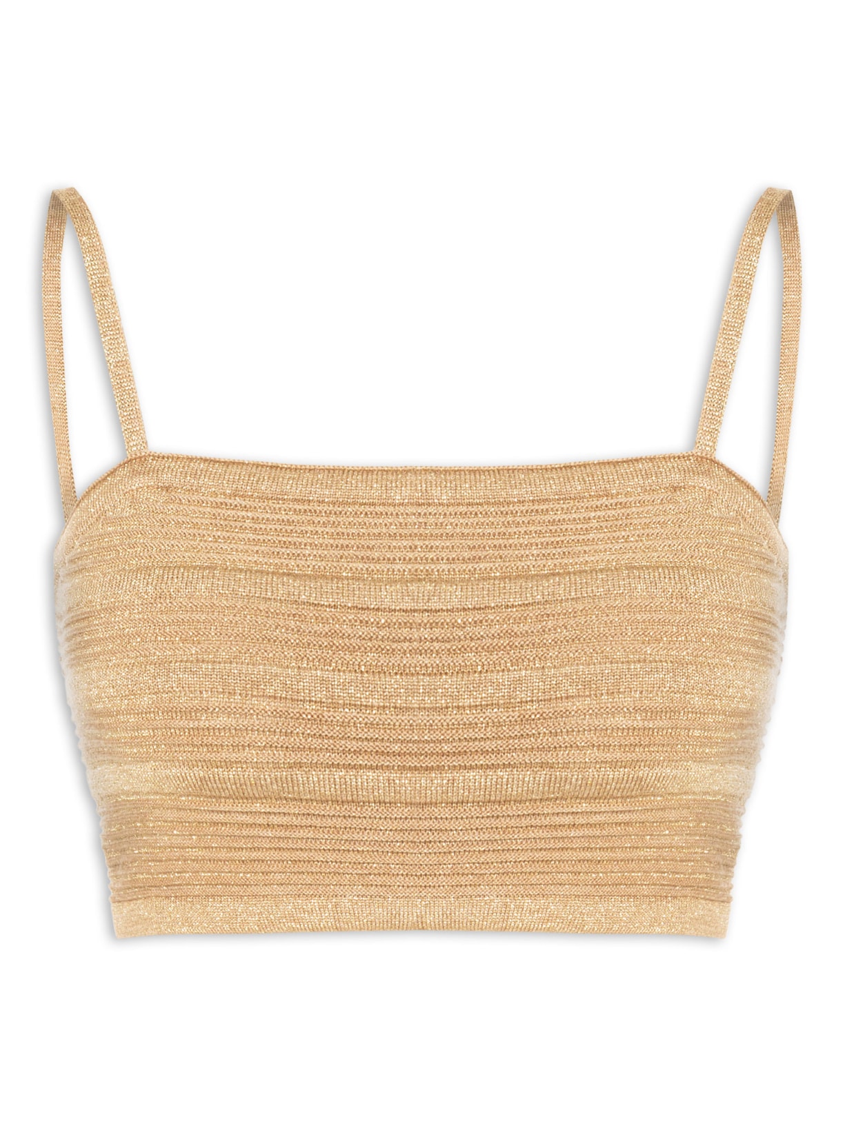 Top Tricot Luréx Dourado Dress To