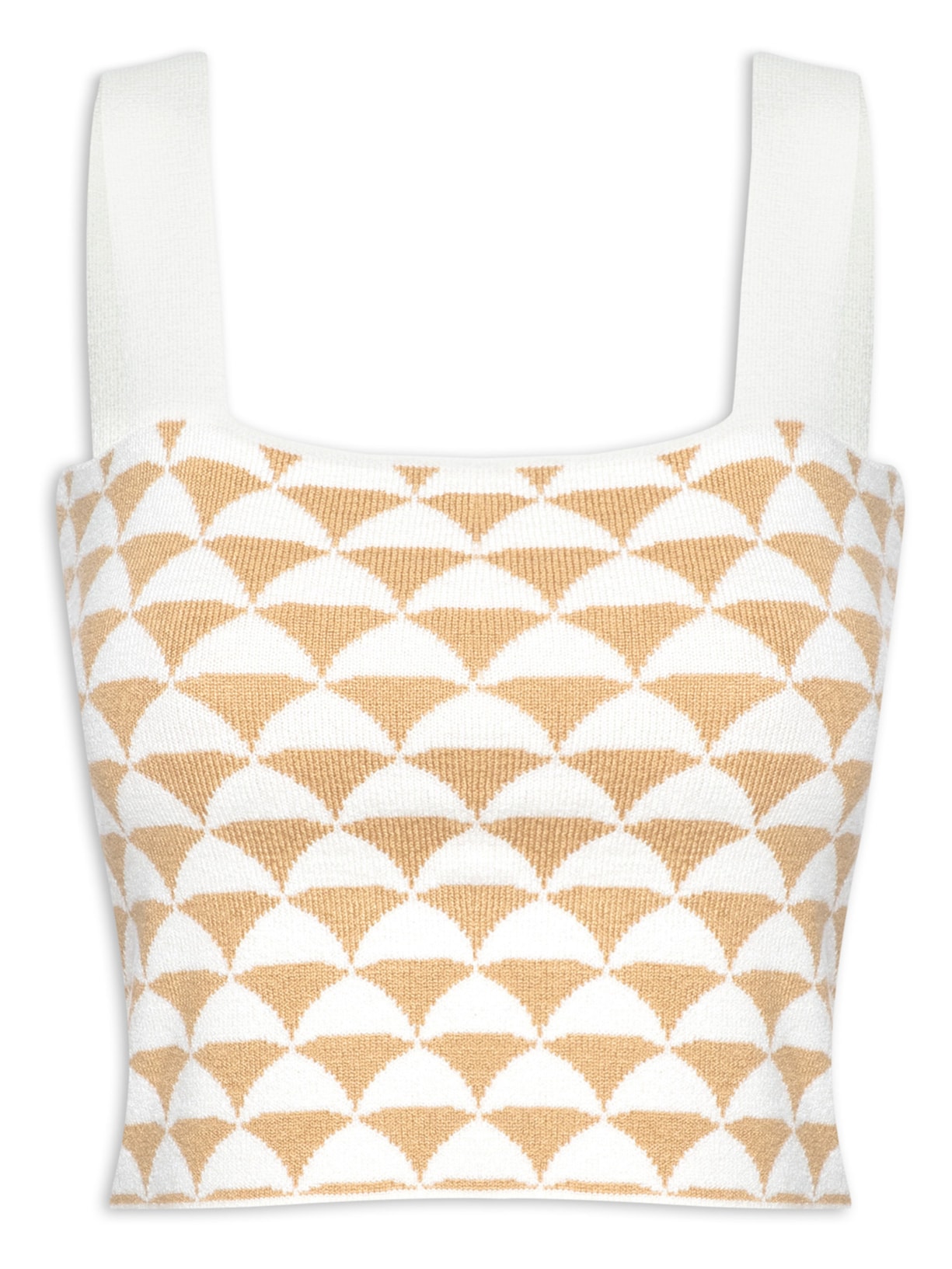 Top Tricot Miragem - Bege