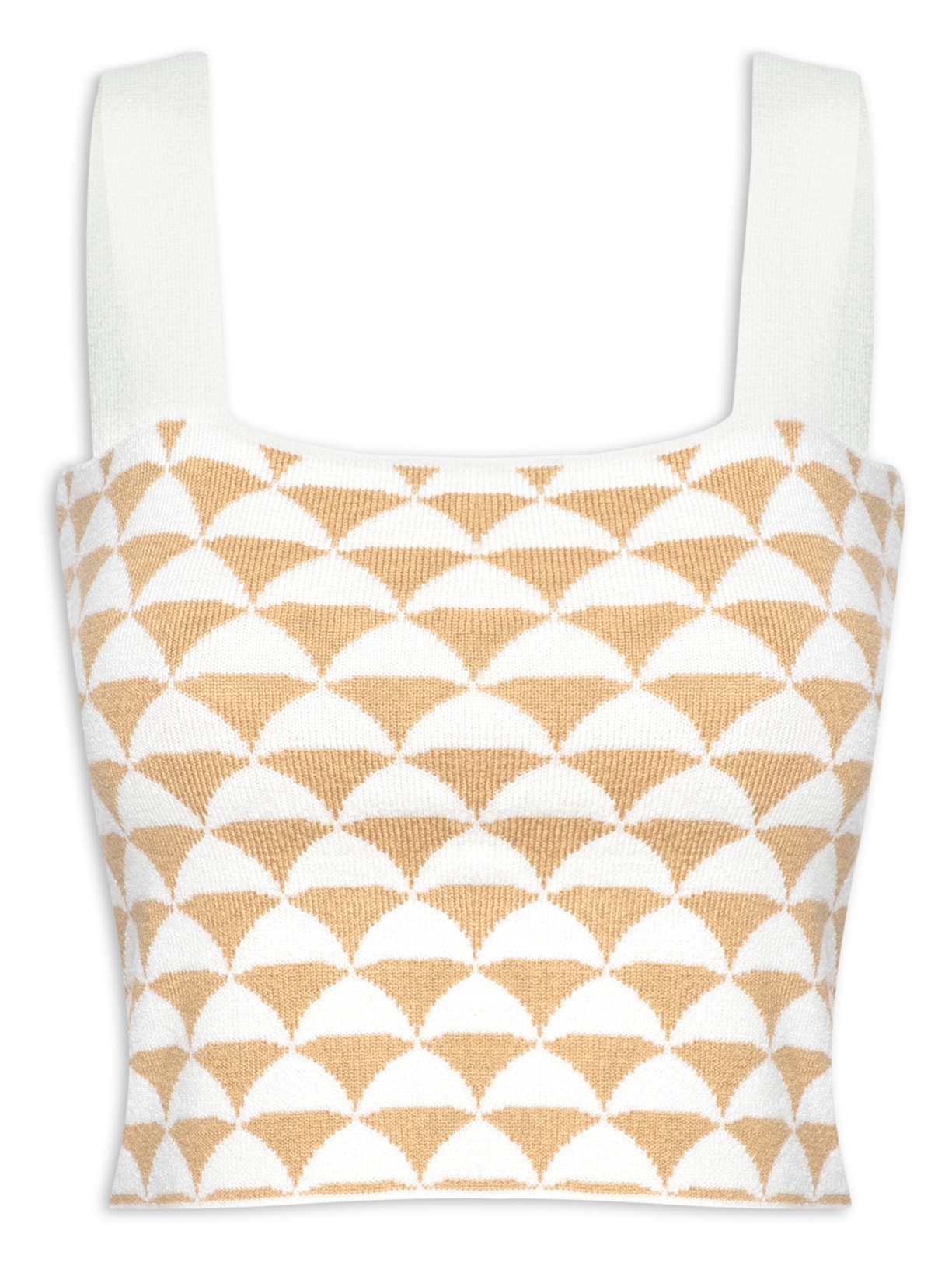 Top Tricot Miragem - Bege