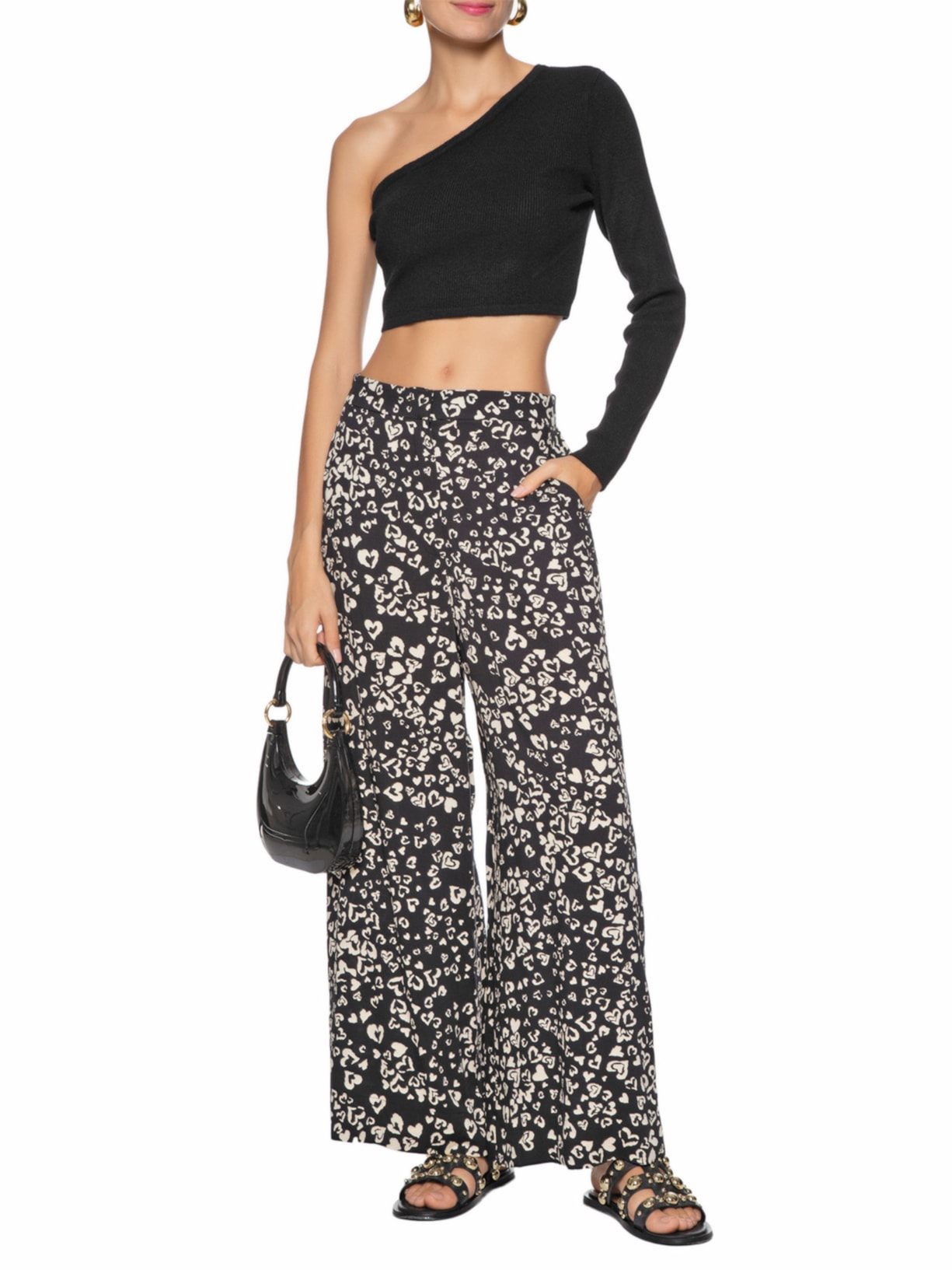 Top Tricot Ombro Só Preto Dress To