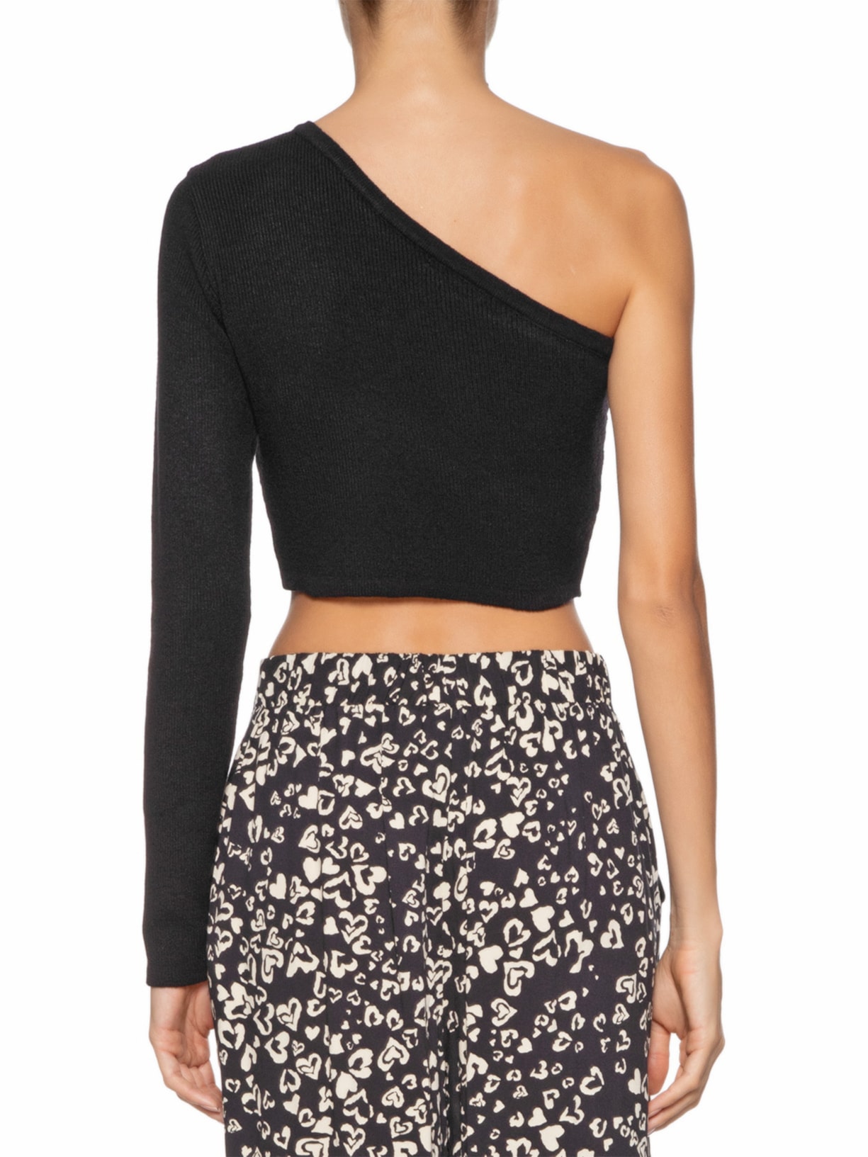 Top Tricot Ombro Só Preto Dress To