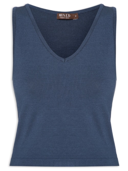 Top Tricot Pati - Azul