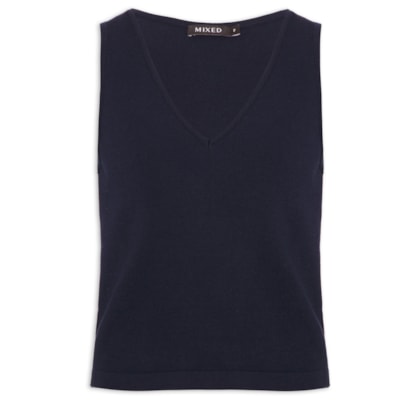 Top Tricot Pati - Azul