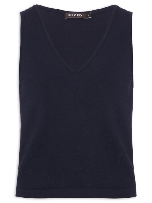 Top Tricot Pati - Azul