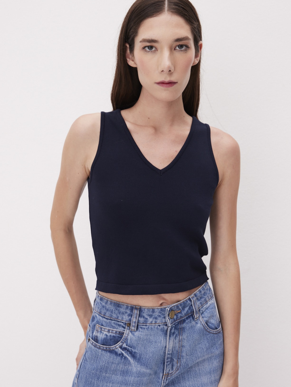 Top Tricot Pati Azul Mixed