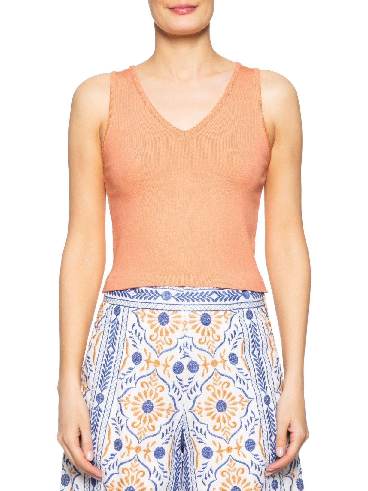 Top Tricot Pati Laranja Mixed