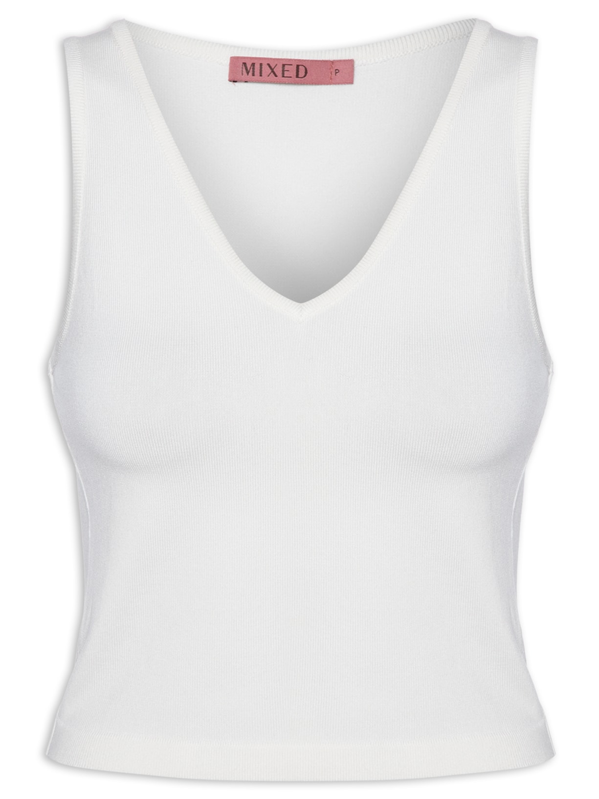 Top Tricot Pati V - Branco