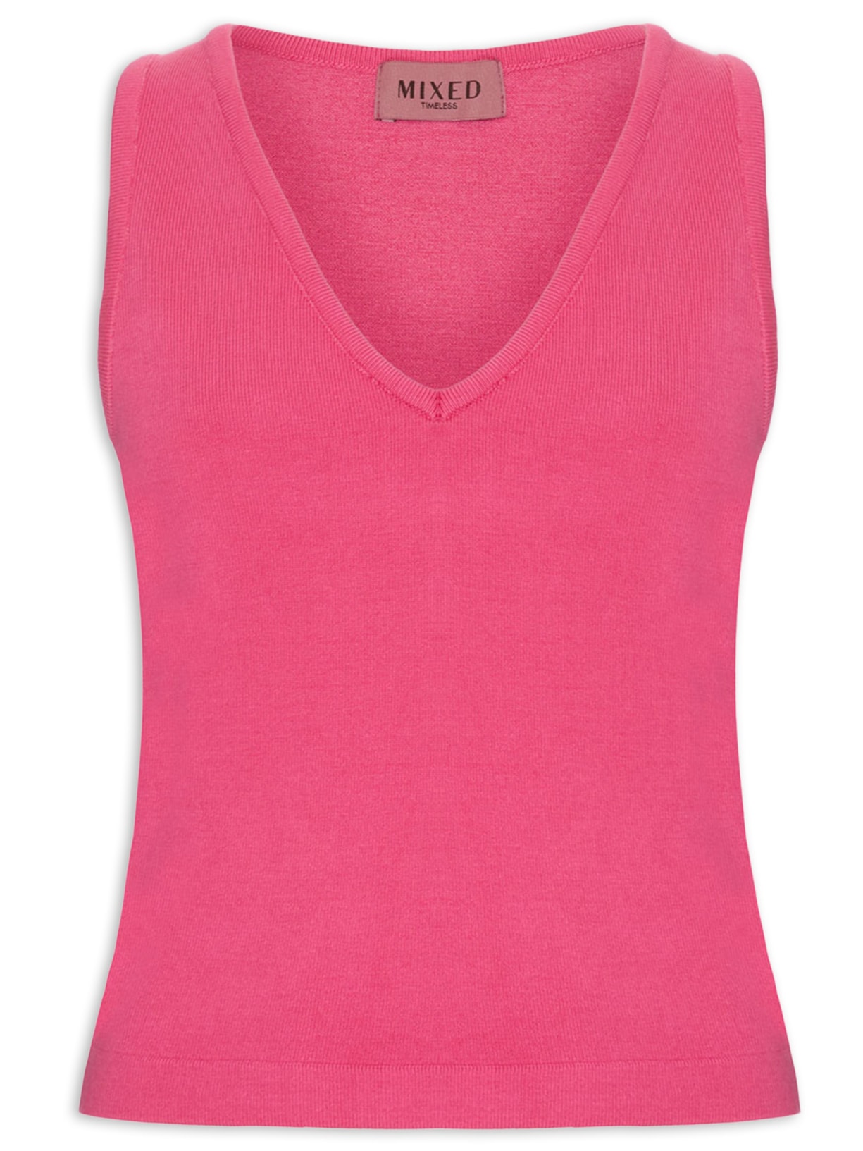 Top Tricot Pati V V26 Rosa Mixed