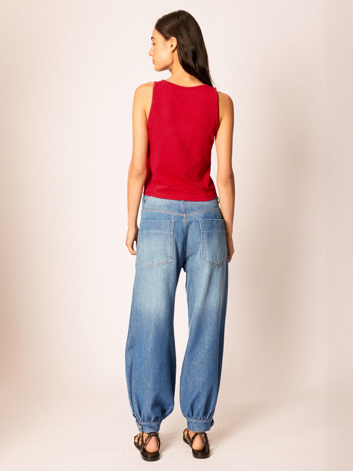 Top Tricot Pati V V26 Vermelho Mixed