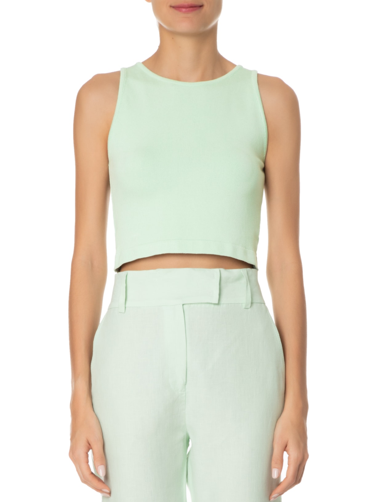 Top Tricot Pati Verde Mixed